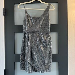 Silver Sequin Women's Dress